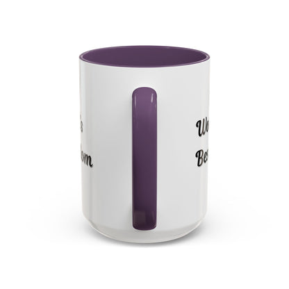 World's Best Mom Accent Coffee Mug - 11oz & 15oz - Perfect Gift for Mother's Day