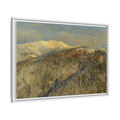 Framed Mountain Canvas Art, Perfect for Home Decor, Nature Wall Art, Gift for Nature Lovers, Cozy Atmosphere - TRV