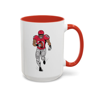 Football Player Coffee Mug, Sports Fan Gift, Motivational Coffee Cup, Game Day Mug, Unique Sports Merchandise