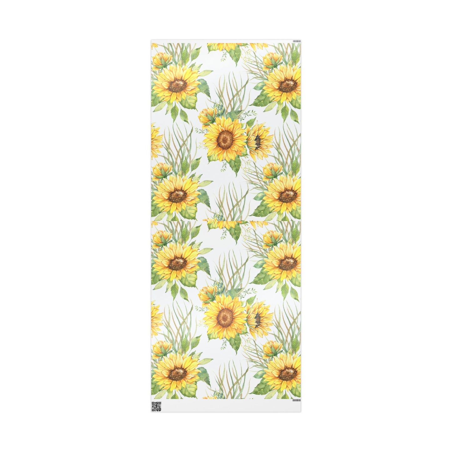 Sunflower Wrapping Paper Roll — Floral Gift Wrap for Birthdays, Mother's Day & Spring Celebrations