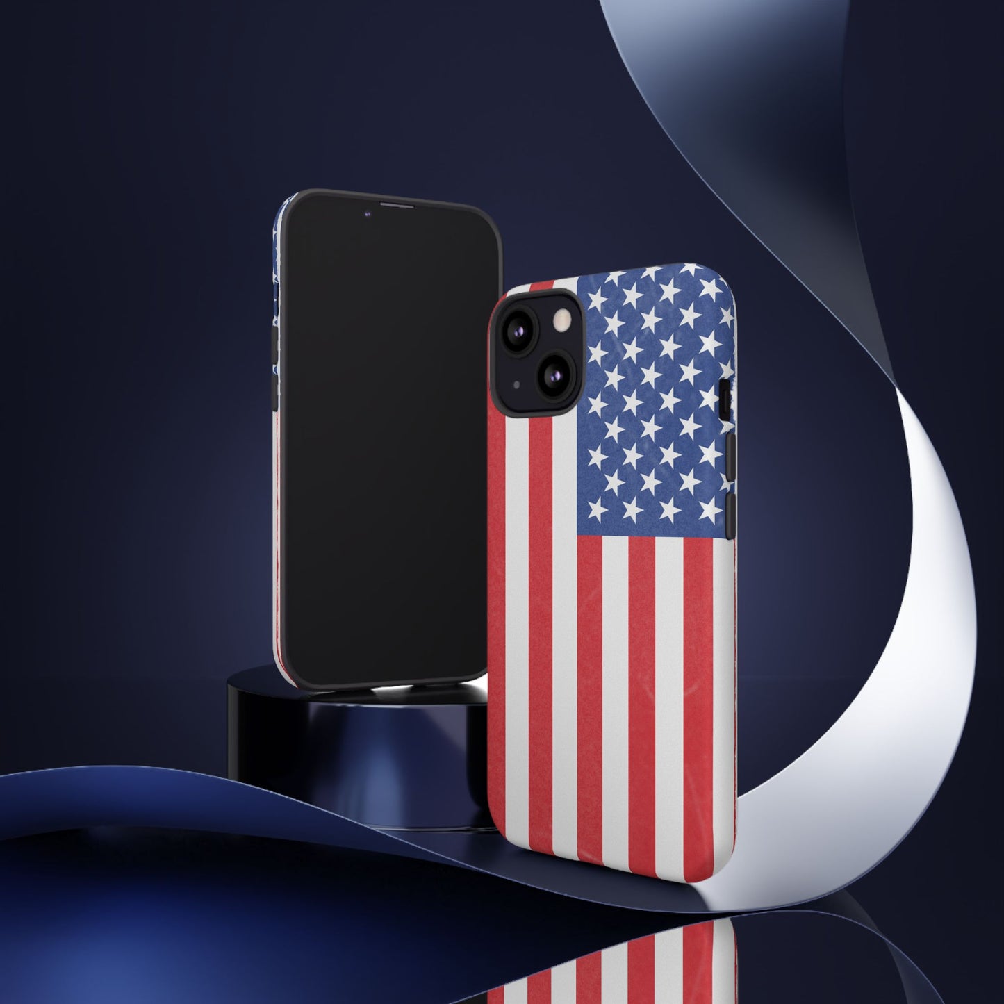 Patriotic Phone Case - Tough Cases for Veterans, USA Lovers, Independence Day, Memorial Day, Flag Design - TRV