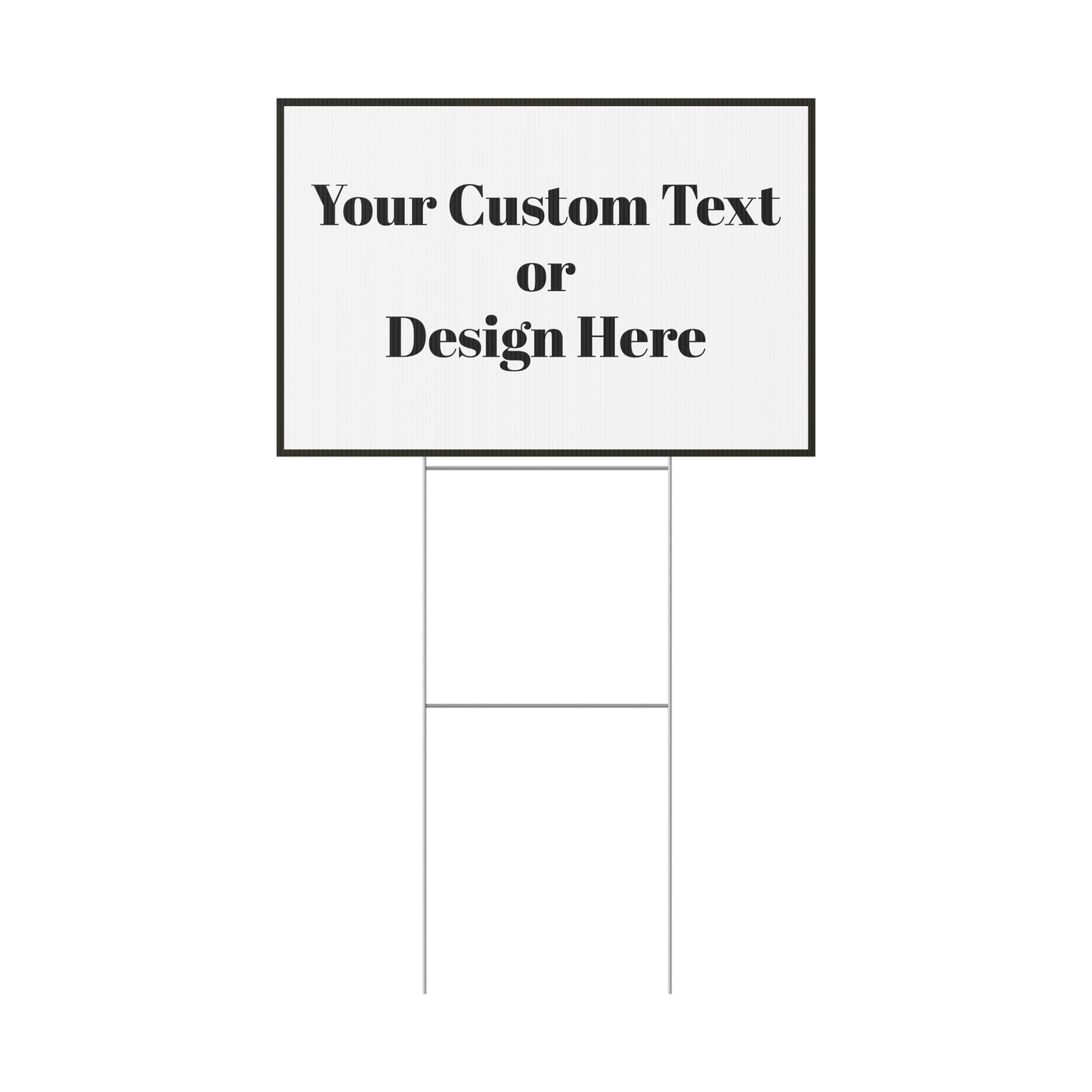 Customizable Plastic Yard Sign for Events, Personalized Outdoor Decor, Garden Signs, Party Signage, Announcement Displays - TRV