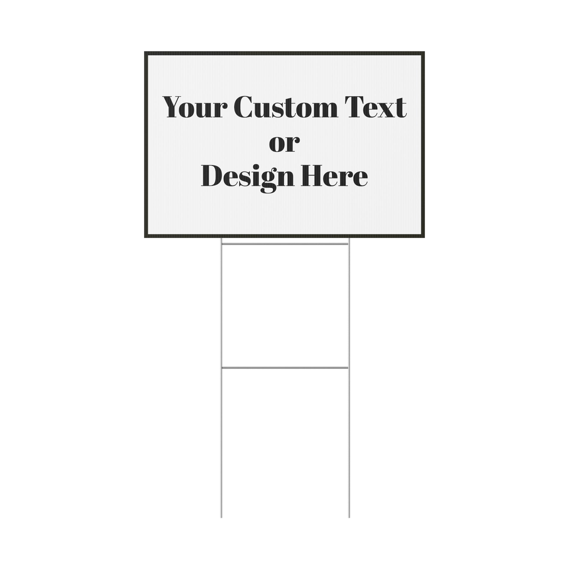 Customizable Plastic Yard Sign for Events, Personalized Outdoor Decor, Garden Signs, Party Signage, Announcement Displays - TRV