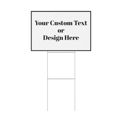 Customizable Plastic Yard Sign for Events, Personalized Outdoor Decor, Garden Signs, Party Signage, Announcement Displays - TRV