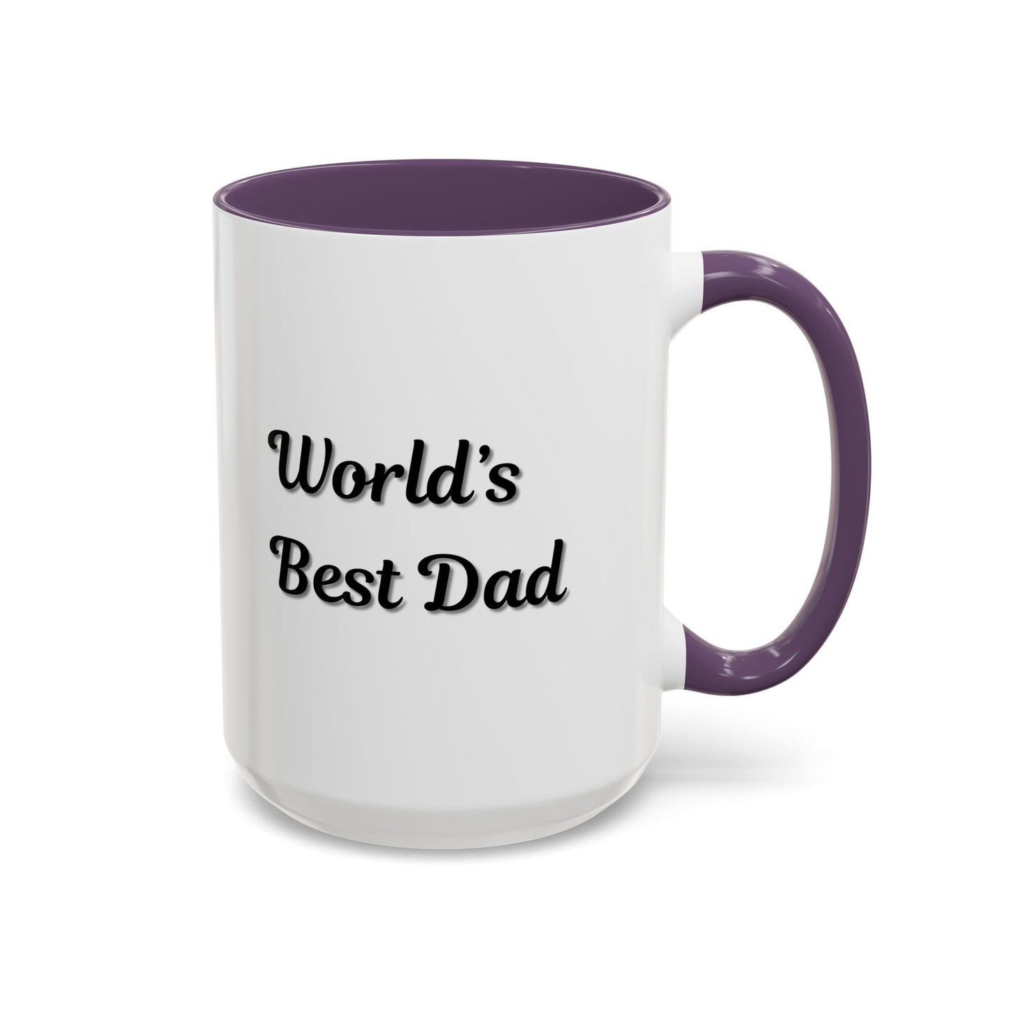Father's Day Accent Mug, Best Dad Coffee Cup, Father's Day Gift, Novelty Mug, Ceramic Mug, Father's Day Present