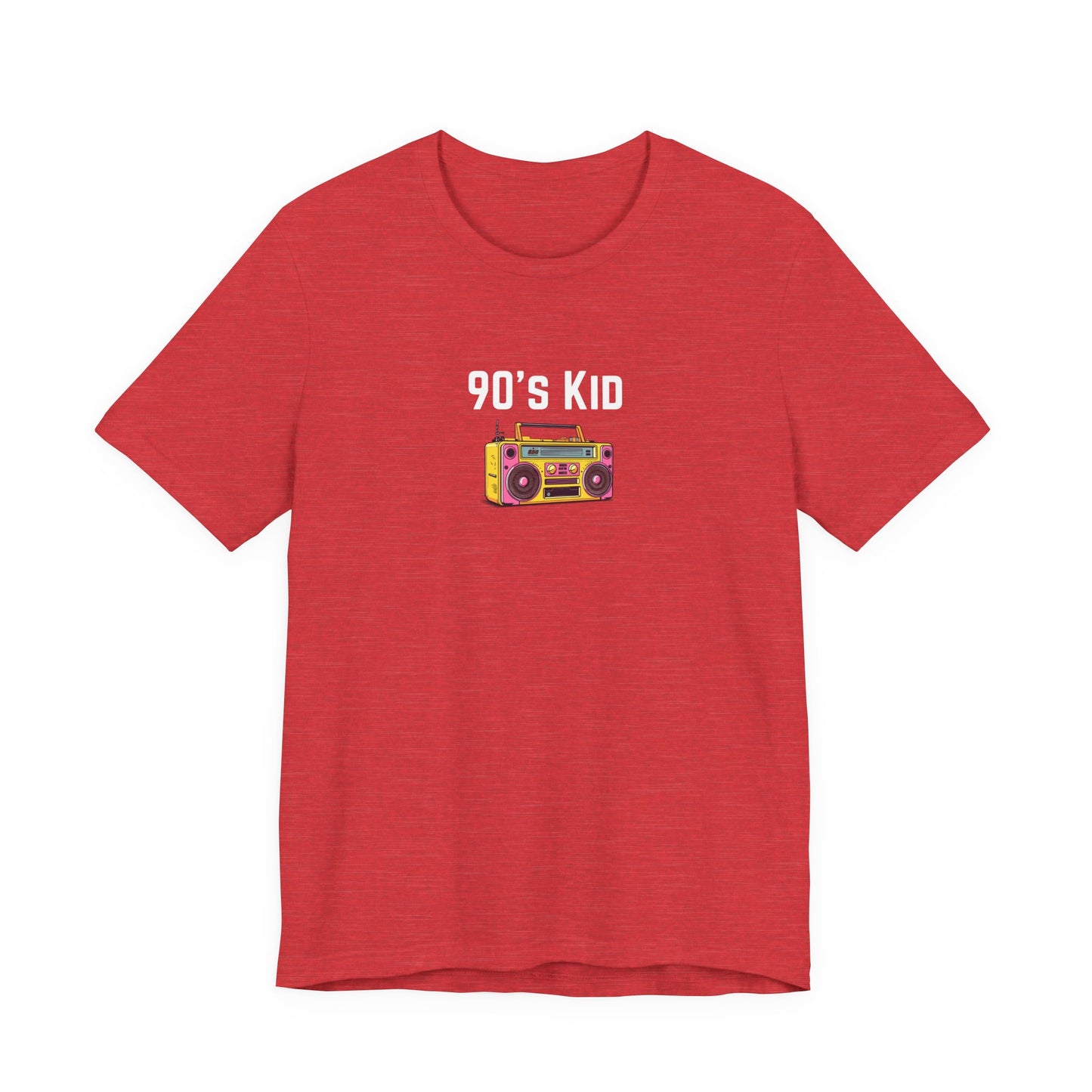 Retro Boombox Tee — 90s Kid Graphic T-Shirt