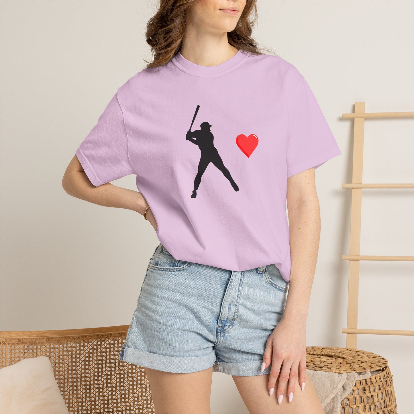 Baseball Love T-Shirt, Unisex Sports Tee, Gift for Baseball Fans, Valentine's Day Shirt, Game Day Apparel, Soft Cotton Top