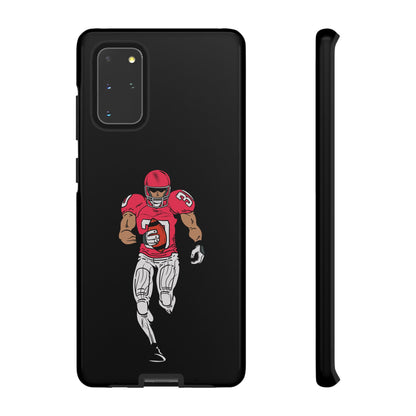 Football Player Tough Phone Case – Protective Black Sports iPhone Case