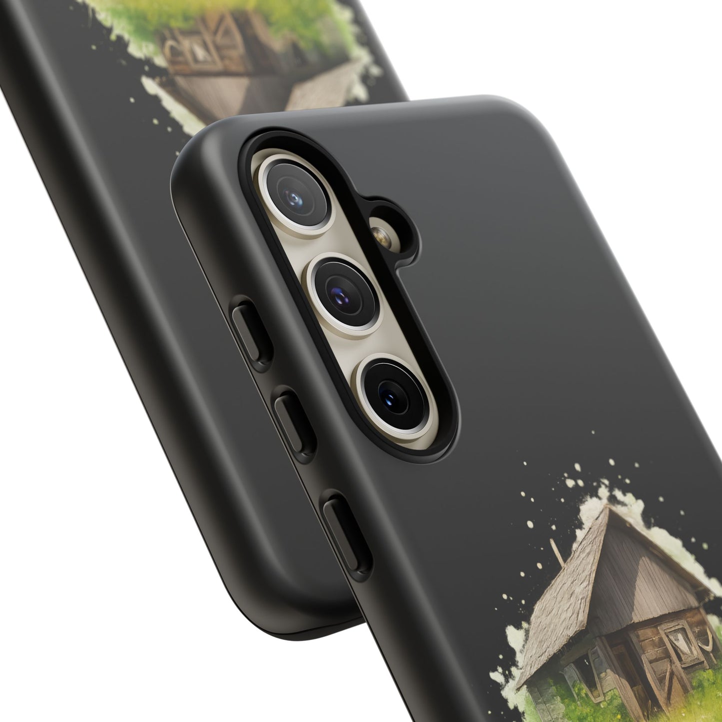 Rustic Farmhouse Phone Case, Cute Cottage Design, Tough Cases for Nature Lovers, Eco-Friendly Gift, Customizable Tech Accessories - TRV