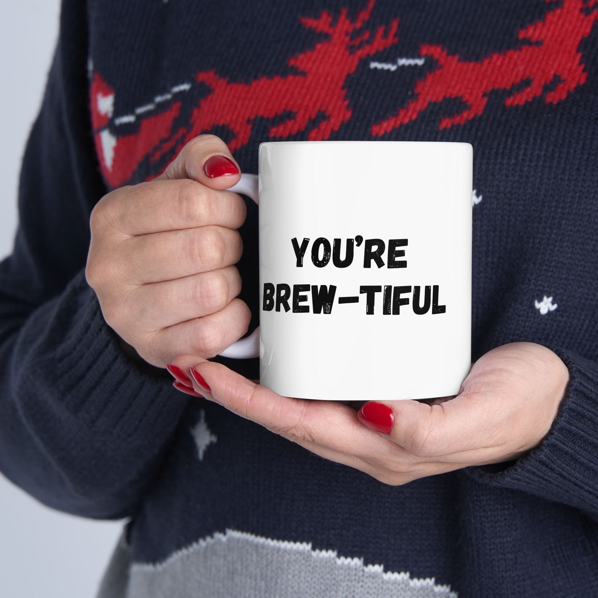 Inspirational Ceramic Mug - You Are Beautiful (11oz, 15oz) - TRV