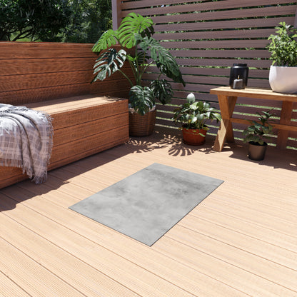 Stylish Outdoor Rug for Patios, Decks, and Gardens | Modern Gray Area Rug, Indoor-Outdoor Flooring, Home Decor - TRV