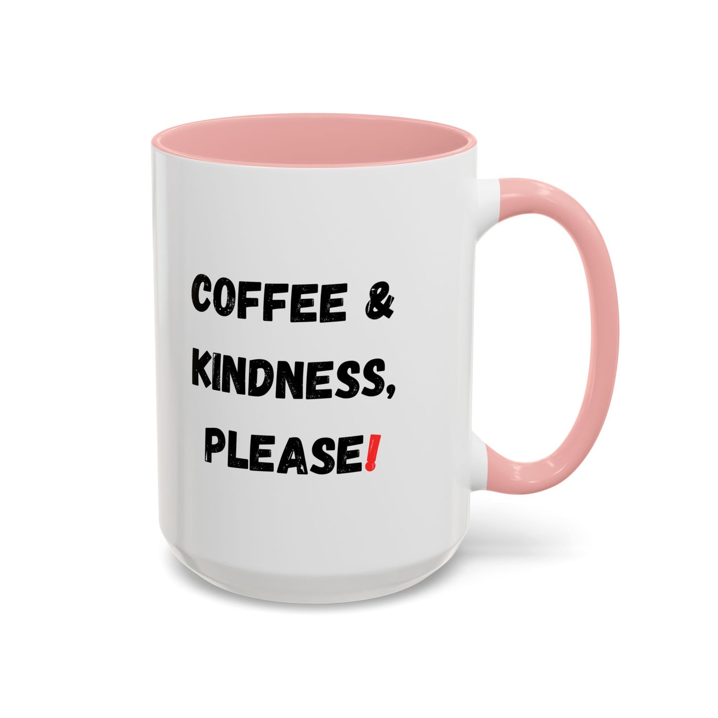 Coffee & Kindness Mug - Inspirational Coffee Cup, Gift for Friends, Office Decor, Encouragement, Morning Motivation