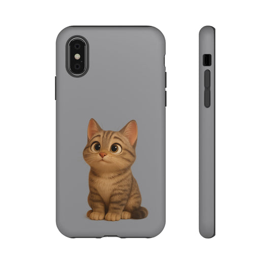 Cute Cat Phone Case, Kawaii Pet Accessory, Gift for Cat Lovers, Animal Phone Cover for Kids, Unique Kitty Design, Birthdays, Holidays - TRV