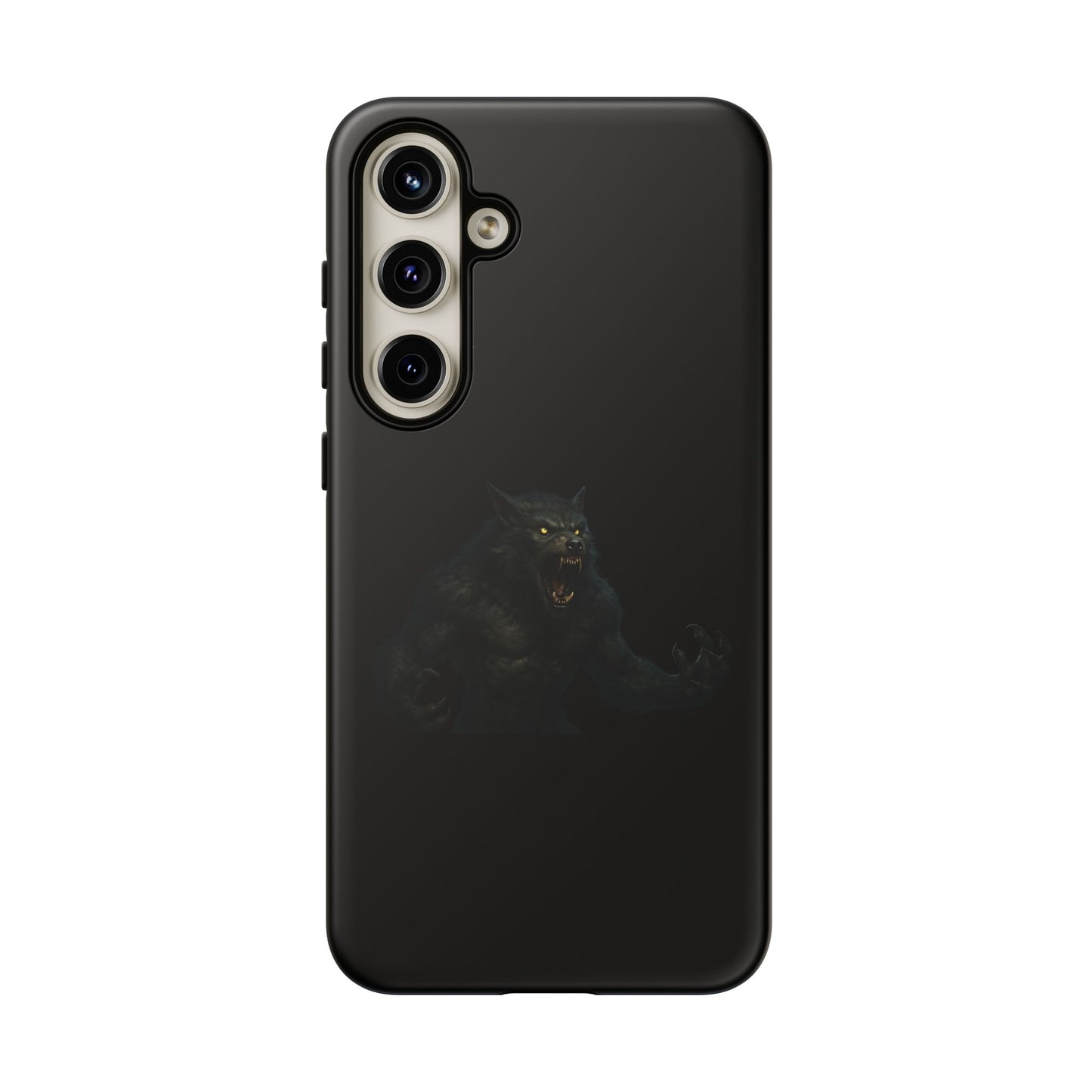 Werewolf Phone Case, Tough Cases, Black Panther Design, Gift for Animal Lovers, Phone Accessories, Fierce Phone Protection - TRV