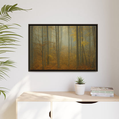 Framed Matte Canvas Art | Serenity in the Forest | Nature Wall Decor, Home Gallery, Cozy Living Room, Gift for Nature Lovers - TRV