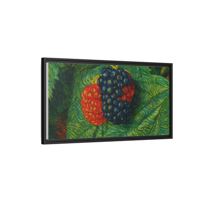 Van Gogh Style Blackberry Canvas Art, Framed Wall Decor, Botanical Print, Summer Home Decor, Gift for Garden Lovers - TRV