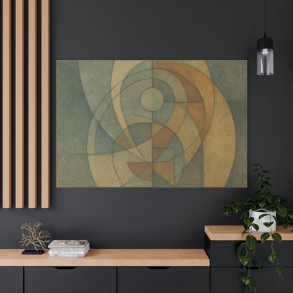 Abstract Geometric Circles Matte Canvas - TRV