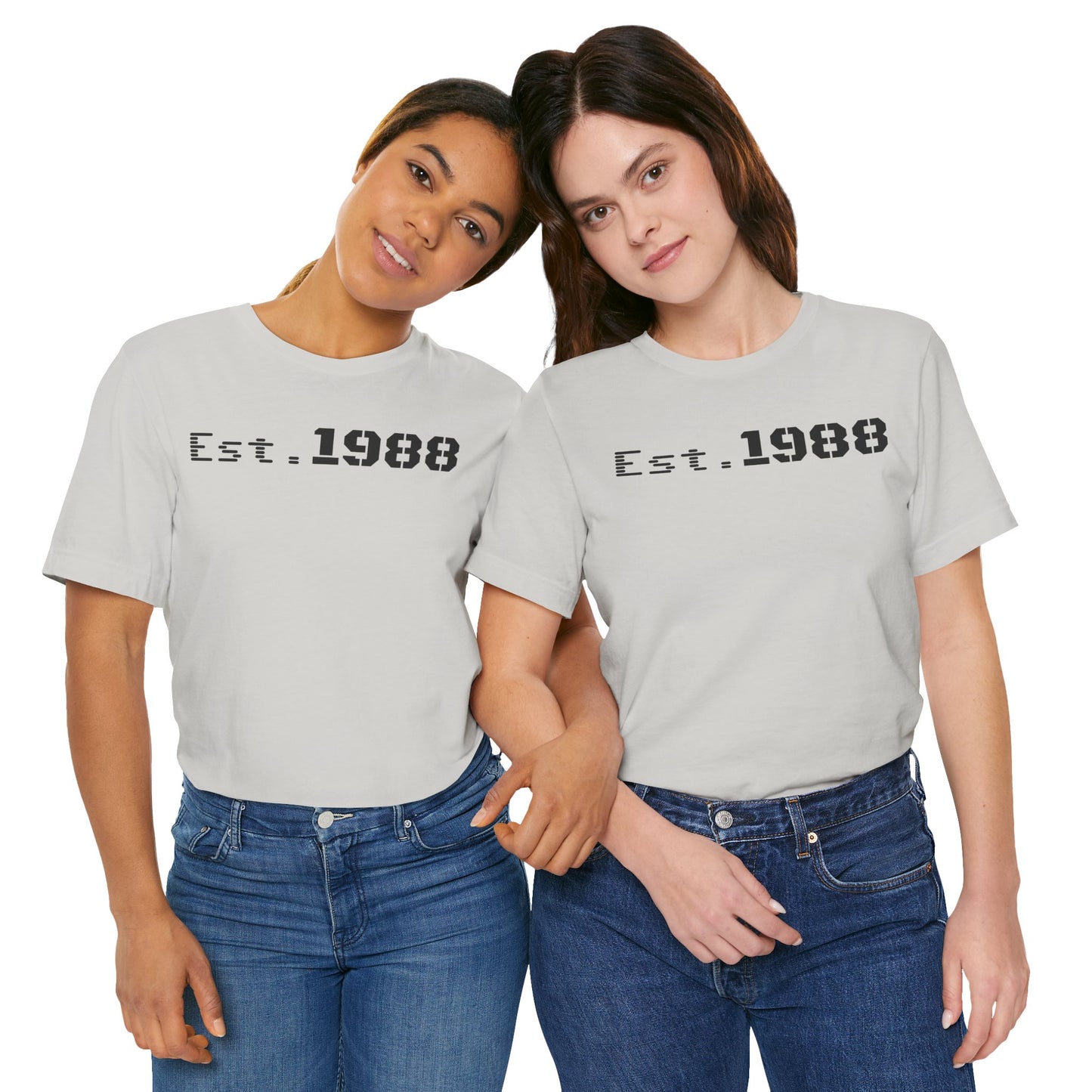 Est. 1988 Unisex Jersey Tee, Vintage Birthday Shirt, Casual Everyday Wear, Gift for Him or Her, Anniversary Celebration Tee