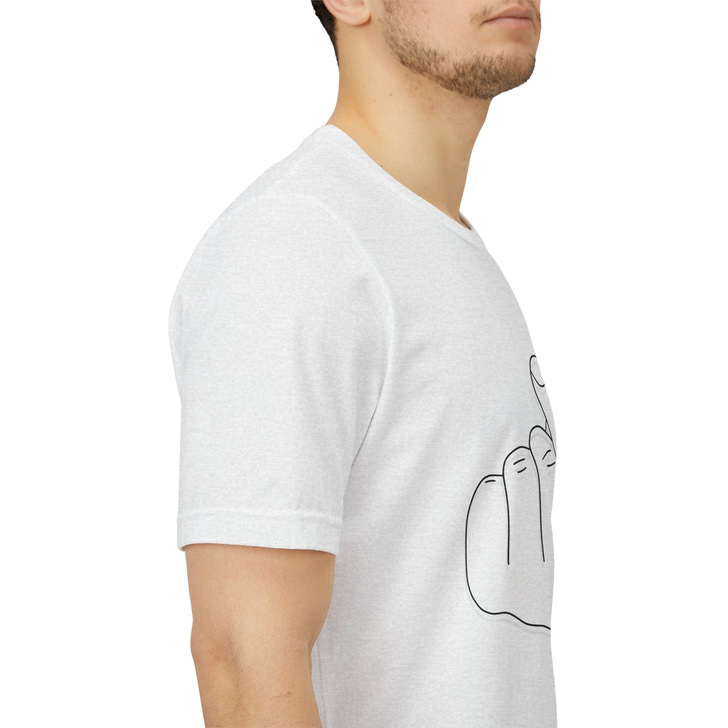 Minimalist Hand Sign Unisex Tee | Casual Everyday Wear | Perfect for Gift Givers