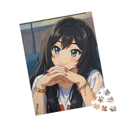 Anime Girl Portrait Puzzle | 520-Piece Jigsaw Puzzle - TRV