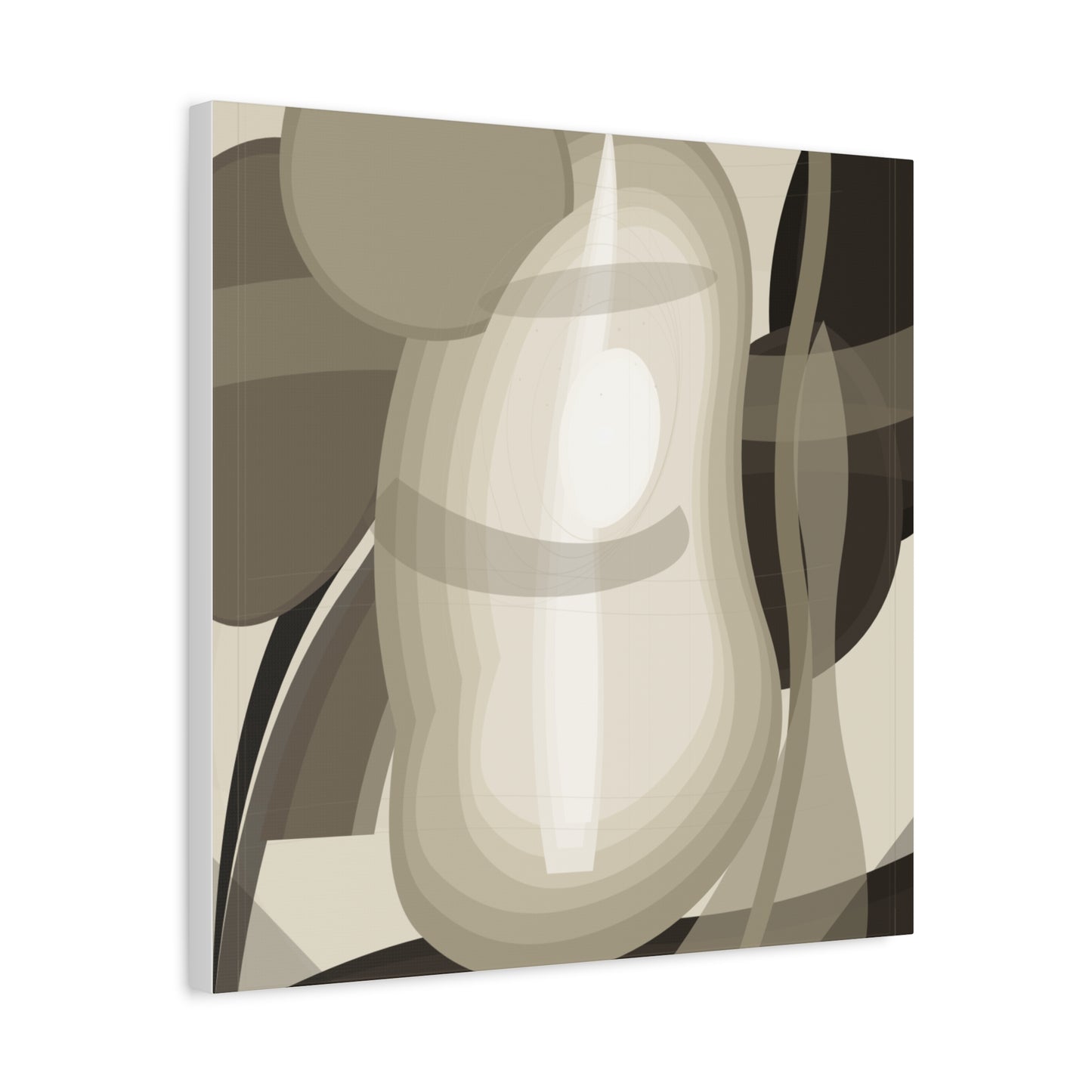 Abstract Neutral Pear Still Life Canvas