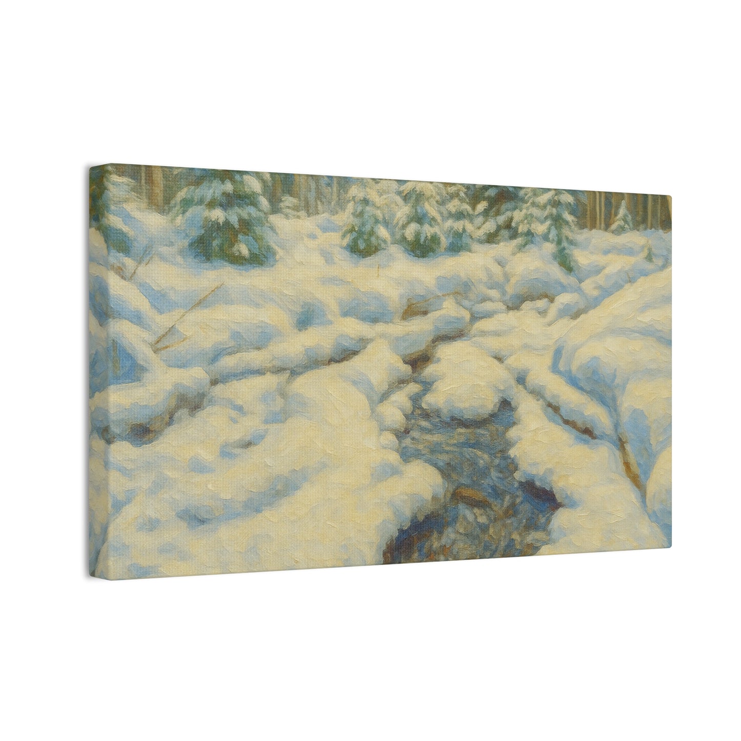 Winter Wonderland Canvas Art, Cozy Home Decor, Winter Landscape Wall Art, Nature Print, Holiday Gift Idea