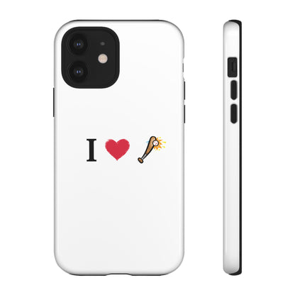 I Love Baseball Vibe Phone Case - Tough Cases for Sports Lovers, Gifts for Athletes, Fun Accessories, iPhone and Android Compatible - TRV