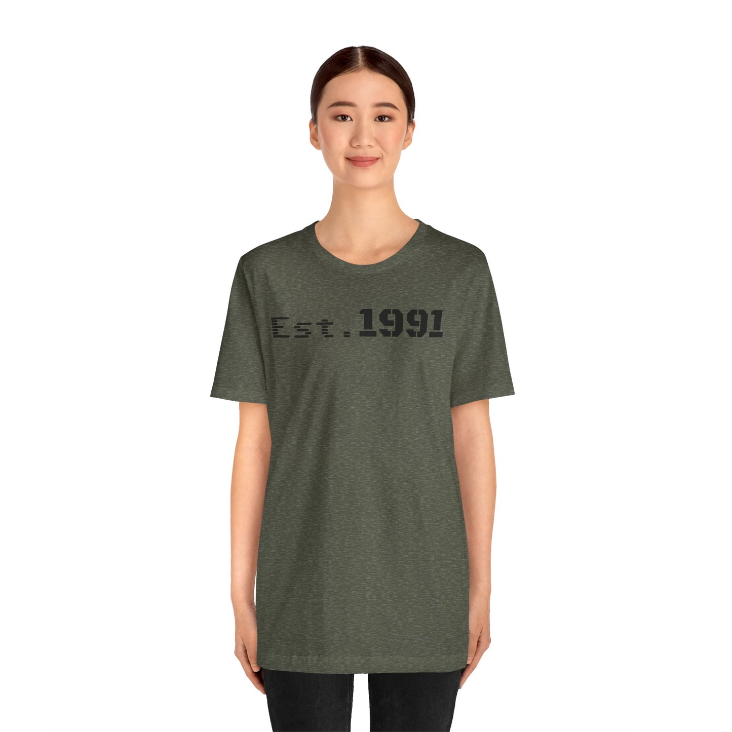 Established 1991 Unisex Jersey Tee | Vintage Anniversary Gift | Casual Wear, Birthday Shirt, Retro Style, Statement Tee, Gift for Him/Her - TRV