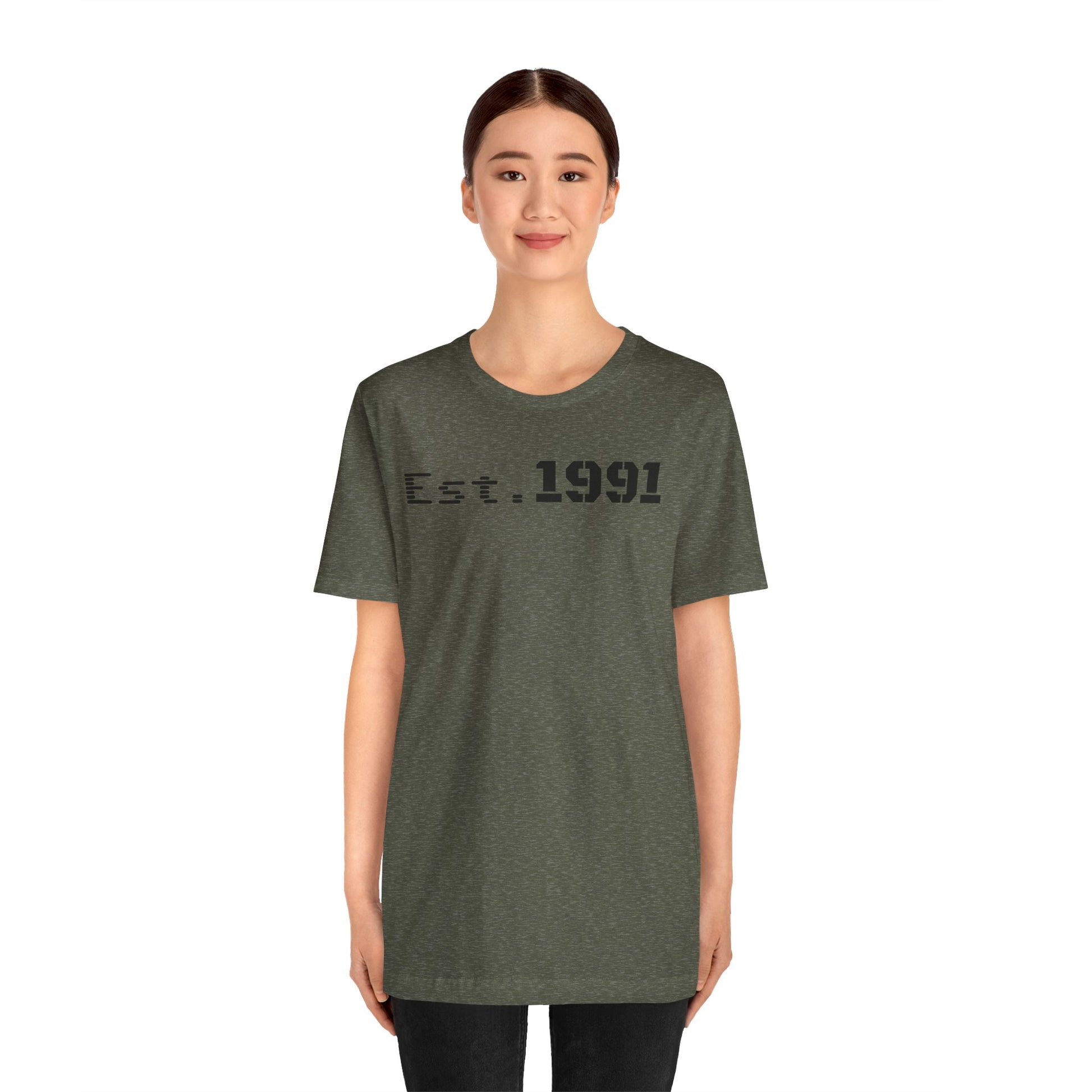 Established 1991 Unisex Jersey Tee | Vintage Anniversary Gift | Casual Wear, Birthday Shirt, Retro Style, Statement Tee, Gift for Him/Her - TRV