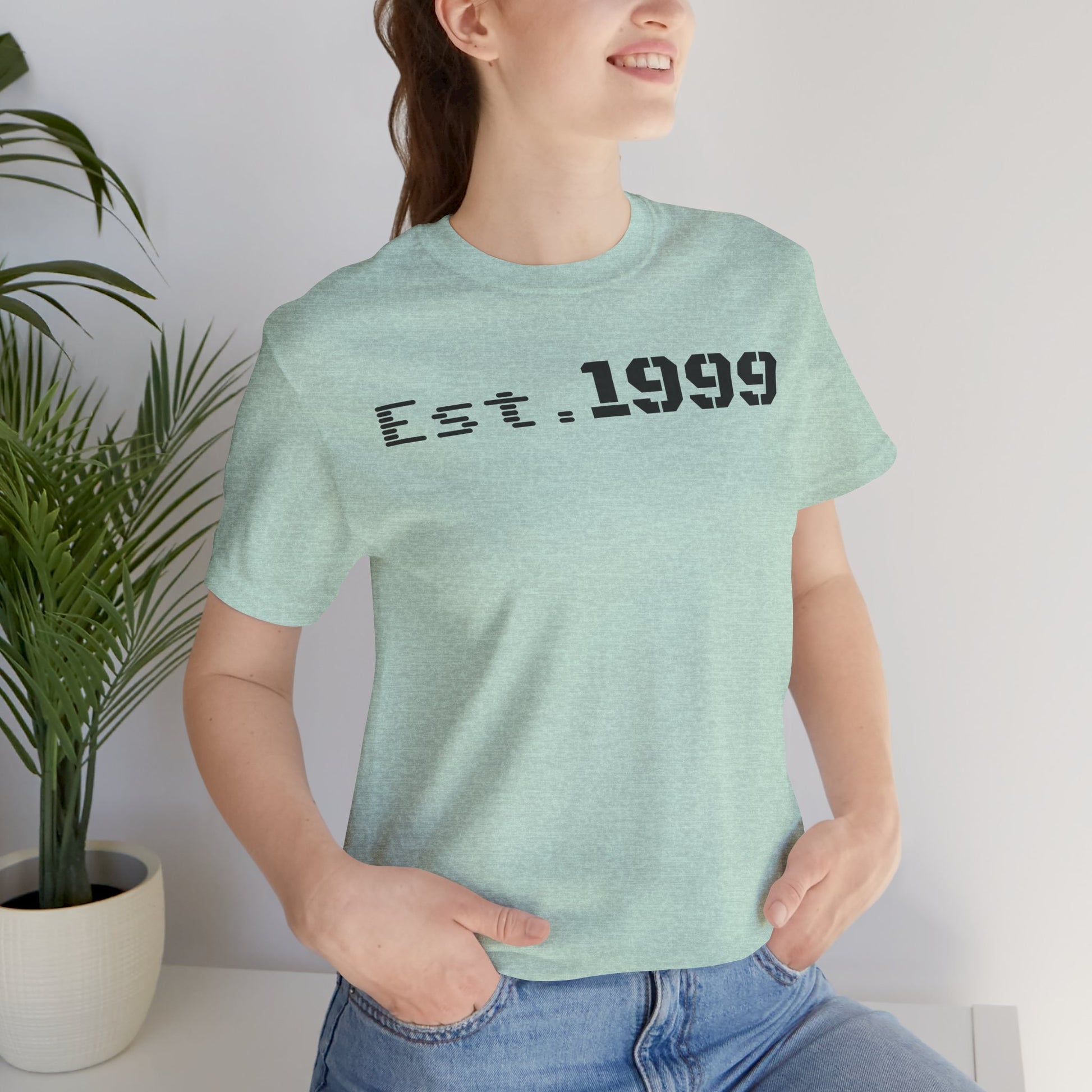 Established 1999 Unisex Tee | Vintage Birth Year Shirt, Casual Birthday Gift, Personalized Family Reunion Apparel, Retro Style [...] - TRV