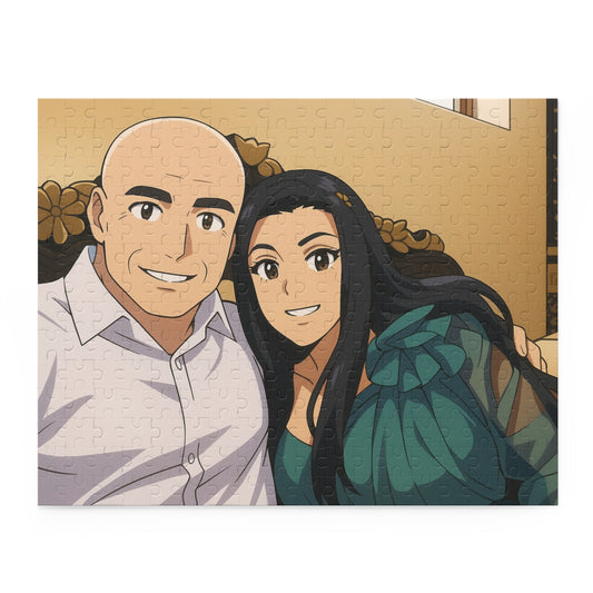 Anime Couple Portrait Puzzle | Custom 120/252/500-Piece - TRV