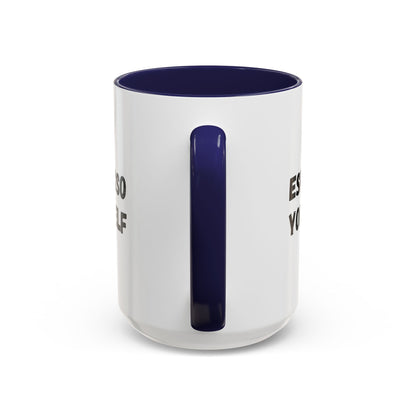 Espresso Yourself Coffee Mug - Fun Black Accented Mug for Coffee Lovers, Great Gift for Birthdays, Christmas, and Housewarming