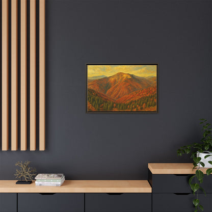 Autumn Landscape Wall Art, Cozy Home Decor, Nature Print, Framed Canvas, Fall Decorations, Gift Idea for Art Lovers - TRV