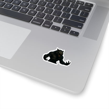 Fierce Werewolf Kiss-Cut Stickers | Halloween Decor, Laptop Decals, Spooky Gifts, Monster Lovers, Unique Party Favors - TRV