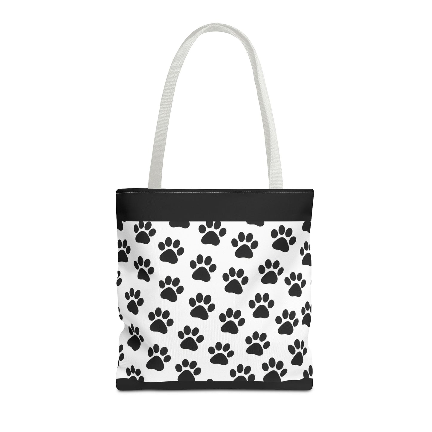 Paw Print Tote Bag, Dog Lover Gift, Shopping Tote, Eco-Friendly Bag, Pet Accessory, Animal Print Carryall - TRV
