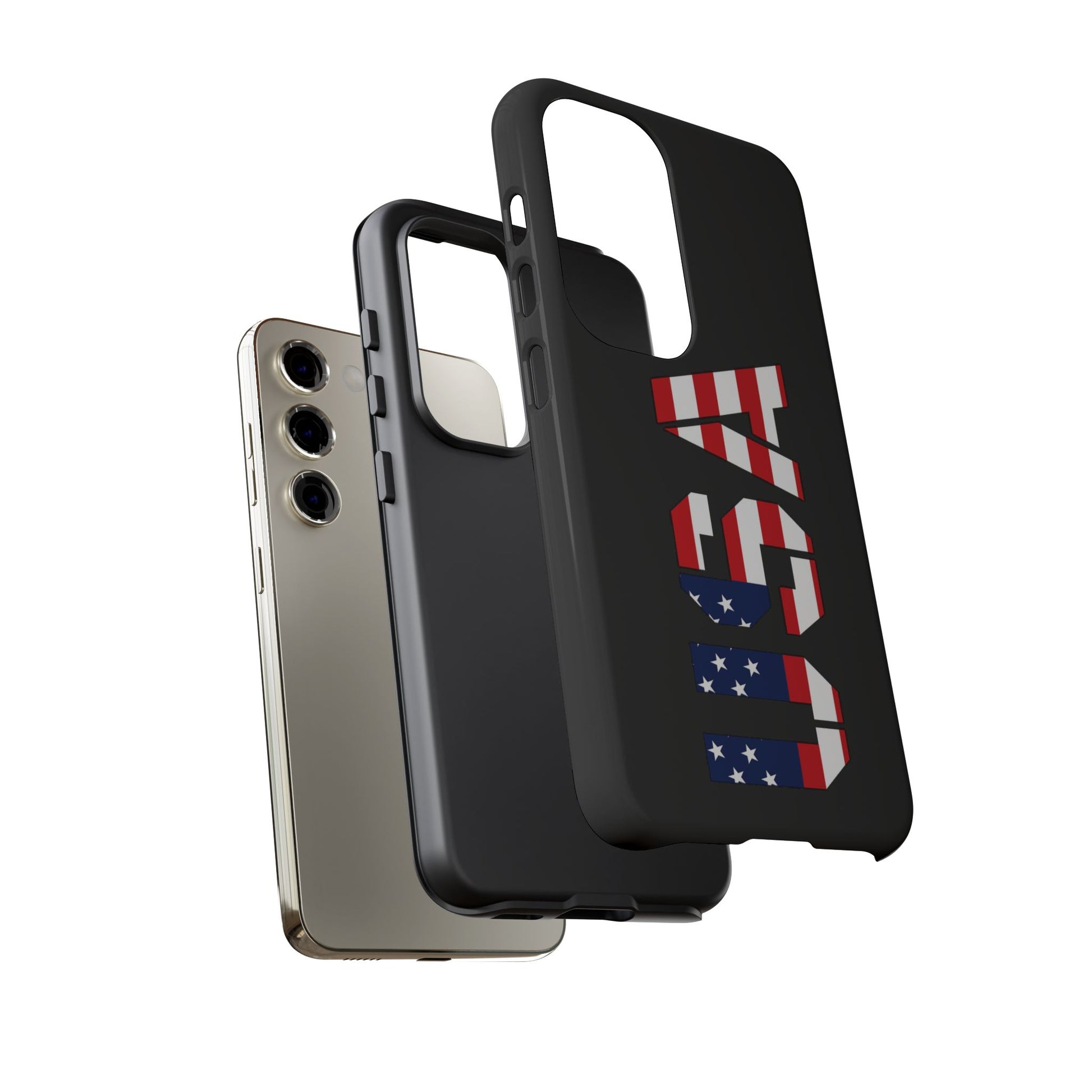 USA Flag Phone Case, Tough Phone Cover, Patriotic Gift, Independence Day Accessory, American Pride Mobile Case - TRV
