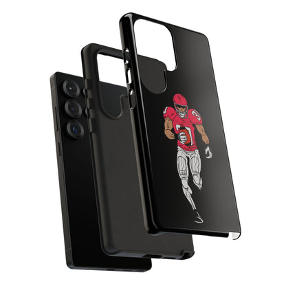 Football Player Tough Phone Case – Protective Black Sports iPhone Case