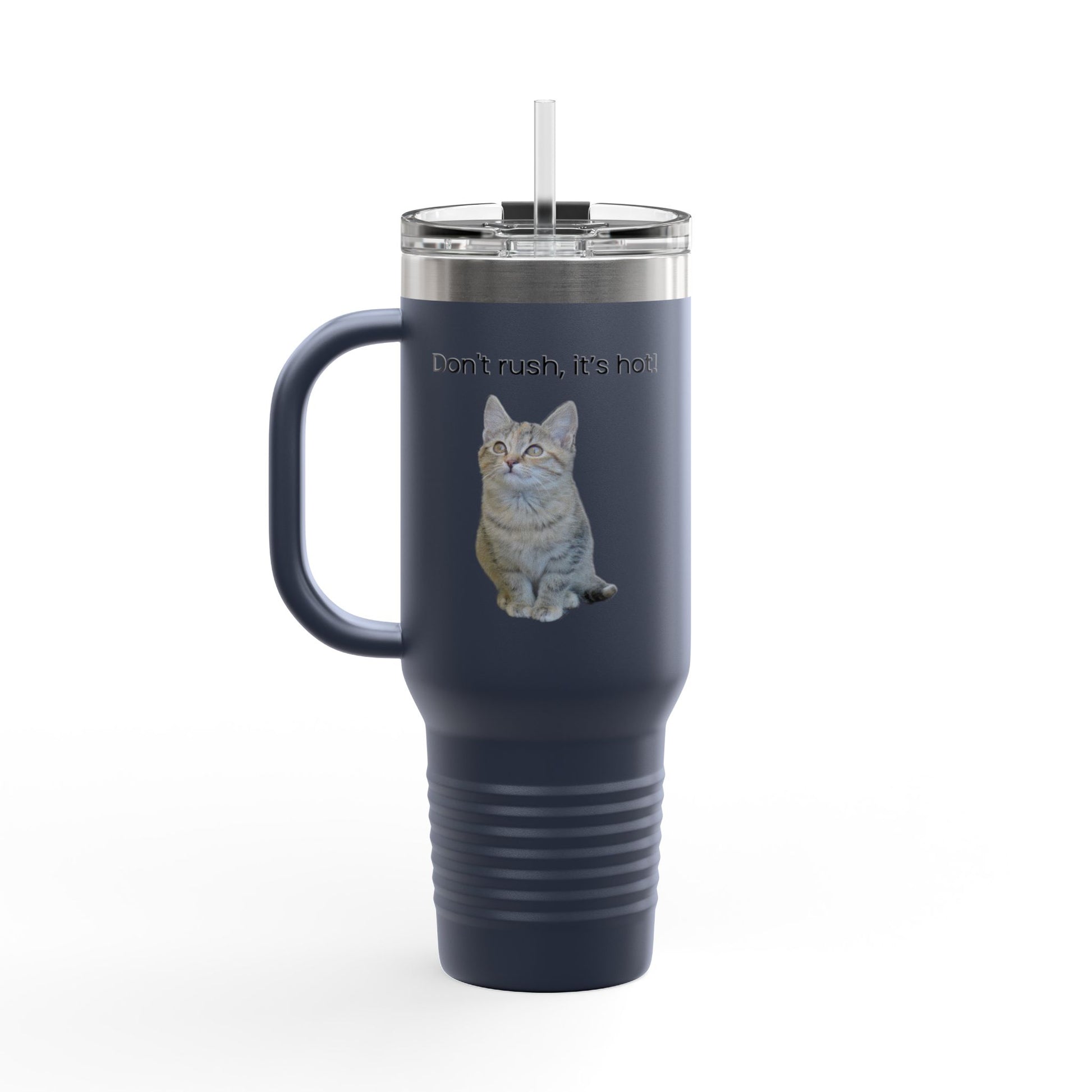 Funny Cat Insulated Travel Mug - 40oz - Perfect for Hot Drinks - TRV