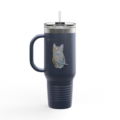 Funny Cat Insulated Travel Mug - 40oz - Perfect for Hot Drinks - TRV