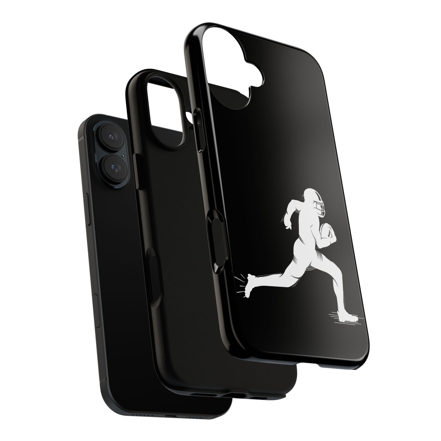 Football Player Phone Case, Tough Cases, Sports Phone Cover, Gift for Athletes, iPhone & Samsung Accessories, Running Player Design - TRV
