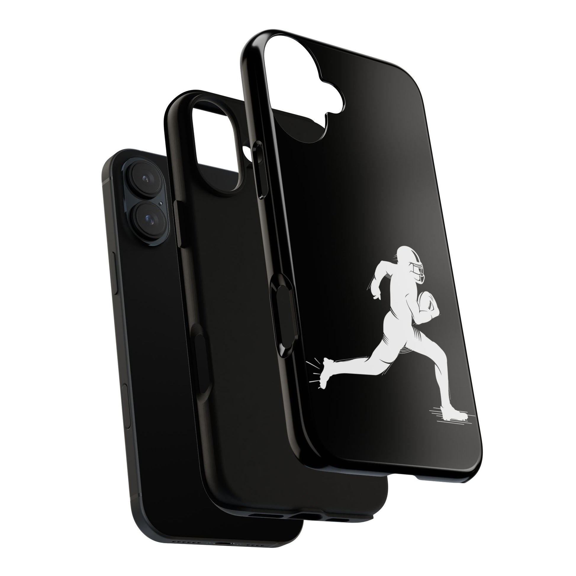 Football Player Phone Case, Tough Cases, Sports Phone Cover, Gift for Athletes, iPhone & Samsung Accessories, Running Player Design - TRV