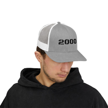 2000 Vintage Snapback Trucker Cap, Retro Baseball Hat, Birthday Gift, Stylish Outdoors Hat, 90s Nostalgia Cap - TRV