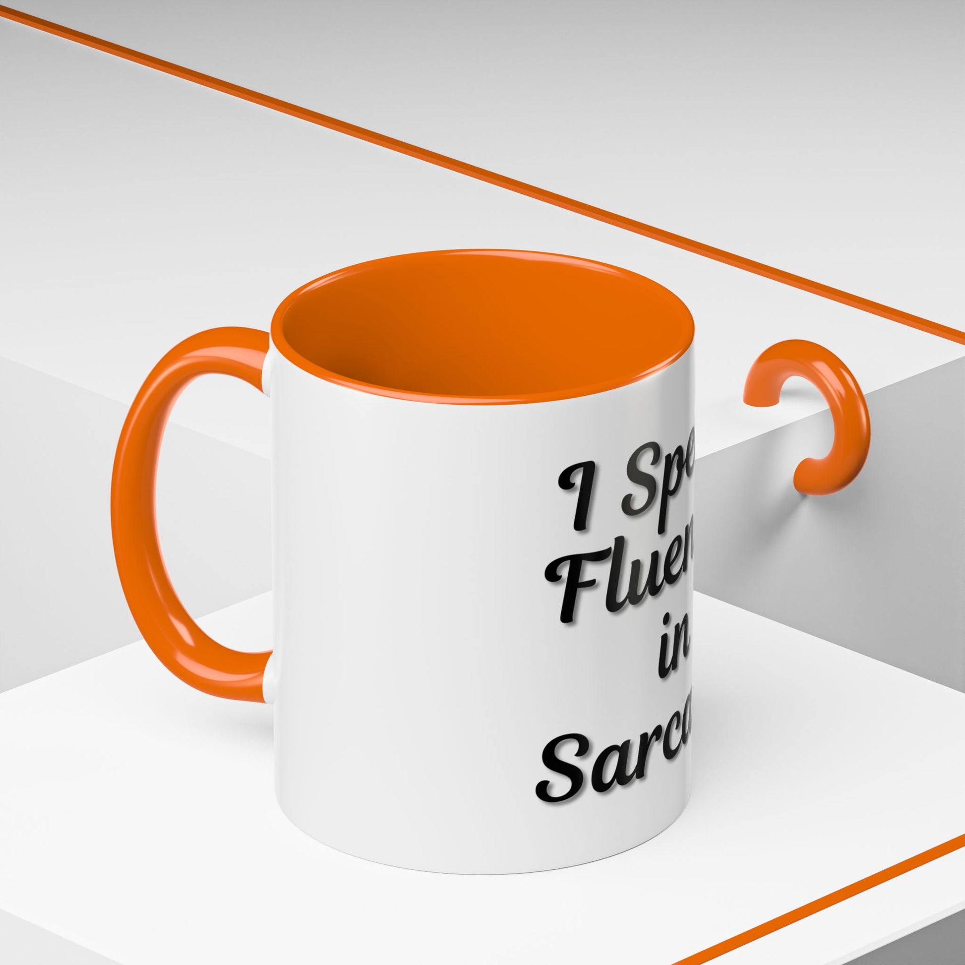 Sarcasm Accent Coffee Mug - I Speak Fluently in Sarcasm - Funny Gift for Coffee Lovers - TRV