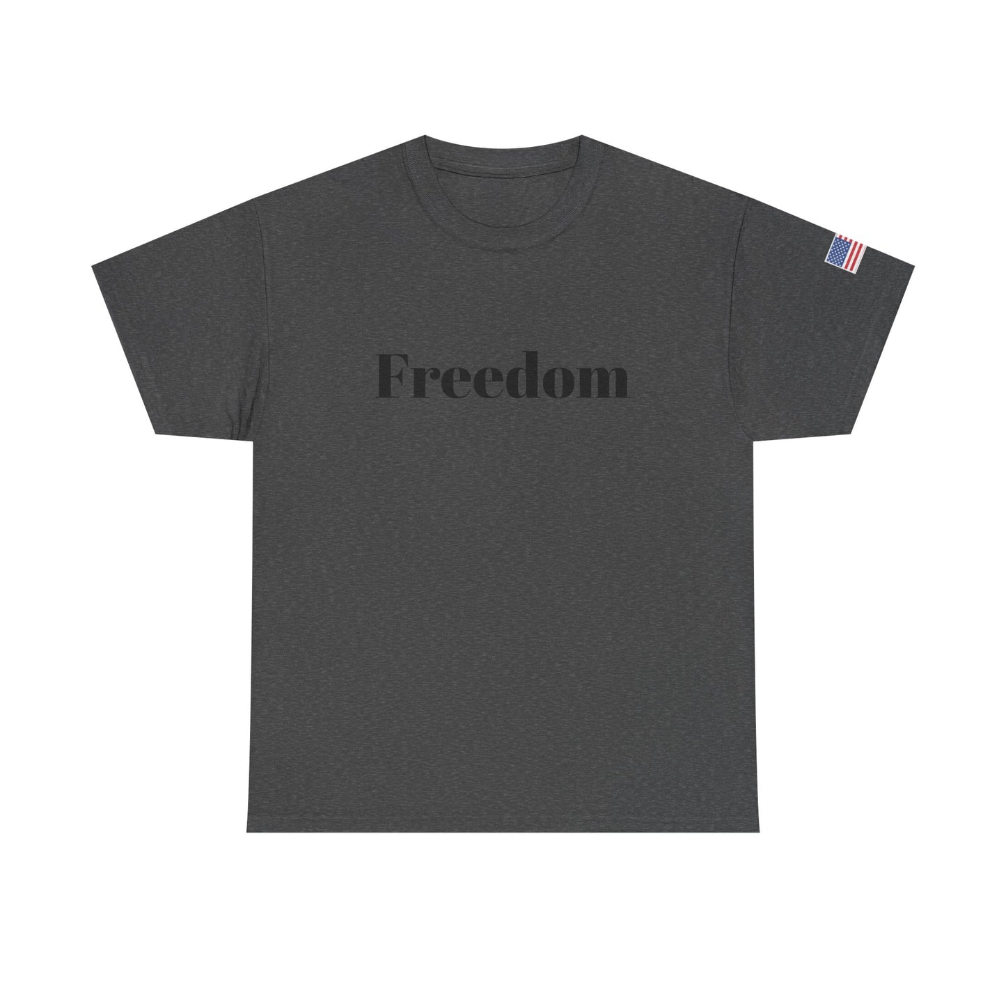 Freedom script tee | T-Shirt, American flag sleeve - TRV