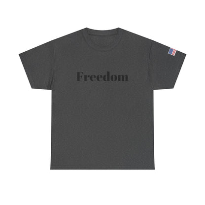 Freedom script tee | T-Shirt, American flag sleeve - TRV