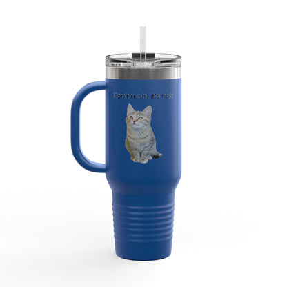 Funny Cat Insulated Travel Mug - 40oz - Perfect for Hot Drinks - TRV