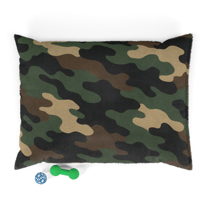 Camouflage Pet Bed — Plush Camo Dog & Cat Cushion