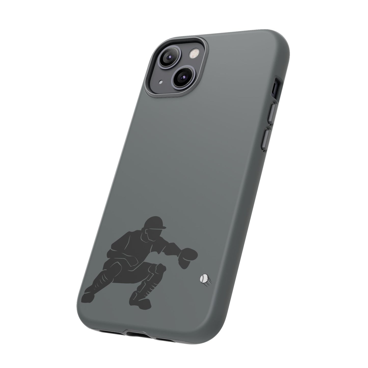 Baseball Catcher Phone Case, Sports Phone Accessory, Tough Cases, Gift for Athletes, Sports Fan Merchandise, Unique Design - TRV