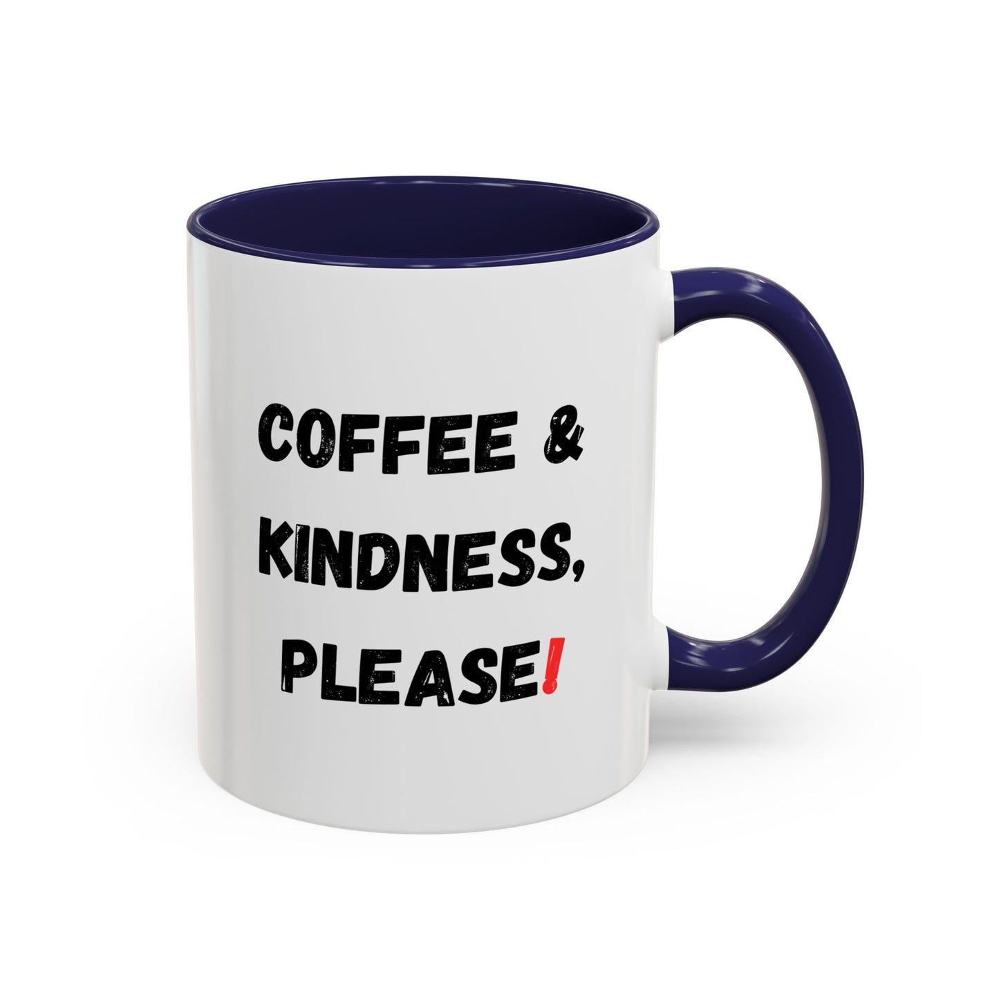 Coffee & Kindness Mug - Inspirational Coffee Cup, Gift for Friends, Office Decor, Encouragement, Morning Motivation