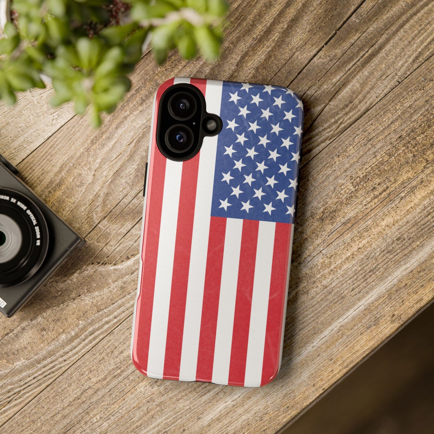 Patriotic Phone Case - Tough Cases for Veterans, USA Lovers, Independence Day, Memorial Day, Flag Design - TRV